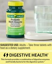 Tambahan Probiotik dengan Enzim Digetical untuk Pria dan Perempuan, 200 Tablet - termasuk Acigholilus, dan Pregories for Gut Health and Digetical Duption Support 12.4; Spring Valley Progories Multi- Enzyme
