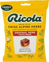 Ricola Original Herb Cough Drops, 45 Count, Cough Supresan & Throat Relifeving Drops with Alami Sourced Menthol, Pleating Herbal Taste for Coughs & Throat Irrity Symptom Relief