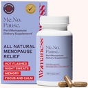 Suplemen Menopause bagi Perempuan - Perimenopause & Menopause Relief Hotflash, Night Sweats, Vaginal Dryness, Kabut Otak & Mood Dukungan - Hormone & Estrogen - Free - 30 Capsules