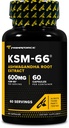 Primaforce KSM-66 Ashwagandha Root Extract (600mg) 60 Vevgie Capsules - 5% Dengan BioPerine