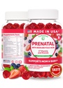 Lunakai USA Made Prenatal Vitamin with Iron & Folic Acid - Delicious Pregnancy Multivitamin Gummies for Women, 60 Count