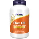 Sekarang Makanan Suplemen, Flax Oil 1000 mg dengan Esculity Omega- 3, Dingin Menekan, Hexane Bebas, Vegan Formula, 120 Veg Softgels