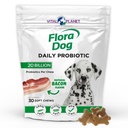 Planet Vital - Flora Dog Propoles, Dog Chews Suplemen dengan 20 Milyar Cultures dan 11 Strains, Imune dan Digetical Dukungan Programtes Chewable untuk Anjing, 30 Natural Bacon Flavored Soft Chews