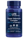 Ekstensi Hidup Super Selenium Kompleks, 200 mcg - 3 Bentuk Selenium, Vitamin E - Cellular Kesehatan & Dukungan Umur Panjang - Bebas, Tanpa-GMO, Vegetarian, 1 Harian - 100 Kapsul