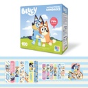 Bluey Kids Bandages, 3 Asported Sizes 100 CT 124; Wear Like Stickers, Flexiable Adhesive Bandages for Minor Cuts, Scrapes, and Burns. Great Gift ide dan Stocking Stuffer