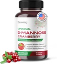 Lipomal D-Mannose Cranberry Suplement - 180 Capsules 124; Uva Ursi, Hibiscus, Black Pepper 124; Enhanced Absorpsi Formula 124la; Non-GMO, Gluten- Free
