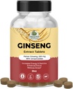 Amazing Botanicals Panax Ginseng Extract Tablet - 200mg Sangat Mampu 80% Ginsenosides untuk Energi & Relaxation - Supplemen Serba Alam untuk Cognitive Booster - 30 Tablet