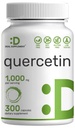 Quercetin 1.000mg Per Serving, 300 Capsules - Suplemen Dukungan Ammune Sehat, Flavonoid High Biovailable, Antioksidant Natural - Non-GMO, Soy Free, No Gluten