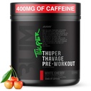 RAW Thuper Thavage Pre Workout Powder - High- Stem Pretraining dengan Creatine, Beta Alanine, L-Citrulline & Caffeine - Chris Bumstead Gym & Fitness Supplemen Pria & Perempuan - White Cherry