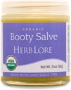Herb Lore Organic Booty Salve - Natural Soothing Oquite - Herbal Comfort Cream for Sensitive, Delicate Areas and Itching (3.4 oz)
