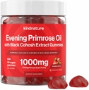 Eventh Primrose Oil Gummies for Women - 10000mg with Black Cohosh Extract - Hormonal Saldo, PMS & Menopause Dukungan - Vegan, Sugar- Free, Non-GMO