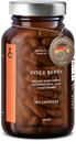 Vitex Berry - Premium Chasteberry 4: 1 Ekstrak (Vitex Agnus Castus) - Menopause & PMS Dukungan - Keseimbangan Hormone untuk Perempuan - 180 Kapsul - 6 Bulan Supply - dibuat di Jerman