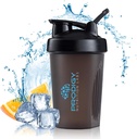 Prodigy Nutrection Labs Premium Shaker Bottle Perfect for Protein Shakes and Pre Workout -14 Ounce (Black)