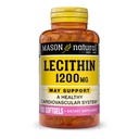 MASON NATURAL Lesithin 1200 mg - Sehat Cardiovascular System, Promotes Liver dan Kesehatan Reproduktif, 100 Softgels