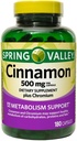 Dukungan Metabolisme Spring Valley Cinnamon 500mg
