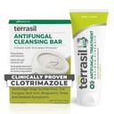 terrasil Antifungal Cream + Antifungal Soap 2 - Produk Kit Clinically - Proven Clotrimazole Effective Treatment & Relief: Jock Itch Atletes Foot Infection Ringworm (50g Tube & 75g bar)