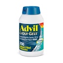 Advil Liqui- Gels minis Pain Reliever and Fever Reducer, Suin Medicine for Adults with Ibuprofen 200mg for Pain Relief - 200 Liquid Filed Filed Kapsul