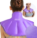 Kemasan Es Bahu REVIX Dapat dipakai kembali Besar Neck Baht Ice Kembangkan untuk Upper Back Tiredness, Sootta Discomfort dan Fatigue, Purple