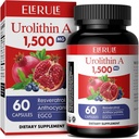 Urolithin A Supplement 1000 mg Plus Trans- Resveratrol, Anthocyanins, Green Tea, Promoting Heally Aging, Supports Cellular and Energy for Men & Women, 60 Kapsul