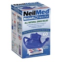 NeilMed NasaFlo Unbreakable Neti Pot dengan 60 Paket Premix