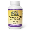 Faktor Natural Coenzim Q10 - Antioksidant Dukungan Suplemen Produksi Energi Cellular - Lebih baik Absorpsi Diads Heally Heart Fungsi - 200 mg, 60 Softgels (60 Servis)
