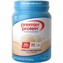 Premier Protein Powder, Vanilla Milkshake, 30g Protein, 1g Sugar, 100% Whey Protein, Keto Friend, No Soy, Gluten Free, 23.3 oz (17 Pelayan)