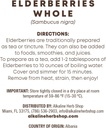 Toko Alkali Herb Just Herbs: Elderberry Whole