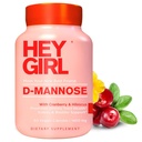 D Mannose Capsules - Fast- Acting UTI Suplemen - Cleanse & Flush Impurities - with Natural D-Mannose Powder, Cranberry, Hibiscus & Dandelion - Alternative to Cranberry for Women, 60 Capsules