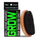 GROW Boar Bristle Beard Brush & 360 Wave Brush for Men - Beard and Muscud Growth Brush - Beard Brush for Men & Follicle Stimulator - Exfoliate, Detackle & Boost Circulation - USA Made