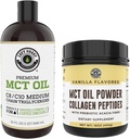 Performance Pantai Kiri 32oz Premium MCT Oil dan 16oz Vanilla MCT + Collagen Powder