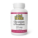 Faktor Alam, Chromium & Vanadium 125 mcg, Menyediakan Metabolisme Sehat, 90 kapsul