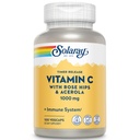 SOLARAY Vitamin C 1000mg - Time Rilis Vitamin C Kapsules w / Rose HIPS dan Acerola untuk Dukungan Bioflavonoid - Dua-Stage, All- Day Imune Dukungan - Vegan, Jaminan Hari 60, 100 Pelayan, 100 VecCaps