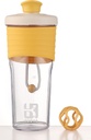 2 Generation Shaker Bottle for Protein with Mixing Ball - Perfect for Workout and Outdoor Use, 24- Ounces Whey Protein dengan Clear Measument (Orang)