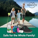 Para 'Kito Mosquito Bonus Pack - 2 Mosquito Wristband 14; 2 Refills (Hitam + Putih) + Insect Repellent Spray