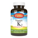 Carlson - Vitamin K2 MK-7 (Menaquinone), 180 mcg, Bone Dukung, Calcium Bioavability, K2 Vitamin, Vitamin K-2, 180 Softgels