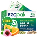 EZC Pak 5- Day Tapered Immune Support Booster - Vitamin Ammune Suplemen, Echinacea, Zinc Vitamin C, Ammune Boosters untuk Dewasa - Imune Dukungan Vitamin (Paket 2)