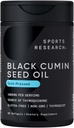 Penelitian Olahraga Minyak Benih Hitam 1000mg 124; Dingin Menekan Nigella Sativa Oil dengan 3% Thymoquinone 124; Non-GMO, Gluten- Free Suflet 60 Liquid untuk Dewasa