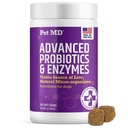 Produksi MD Pet & Enzymes for Dogs - Gut Health Chews with Pregrance - Digetical Aid for Dogs with Upset Stomach, Diare, Constipation, or Gas - Fungsional Propoles for Dogs - 60 ct