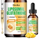 Lipomal Glutathione Suplemen 2000mg, Glutathione Drops with Vitamin C, Master Antioksidants for Immune System, Aging Defense, Skin Health, Liver Detox-Superior Absorpsi, Pinuana 2 Fl Oz