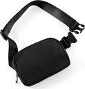 ODOS Unisex Mini Belt Bag dengan Adjustable Strap Little Fanny Pack untuk Workout Running Traveling Hiking, Black