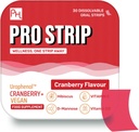 PROSTRIP ® Cranberry + Urophenol ™ Menyediakan 36 mg Proanthocyanidins (PACs) - Ditambahkan dengan D-Mannose, Hibiscus Organik, Vitamin D3, B6 & C - 30 Oral Vegan Strips - Tidak Ada Air Needed - oleh Kesehatan Prowise