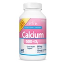 Abad ke-21 Vitamin Kalsium 500 ditambah Caplets Ekstra D, 400 Cacah