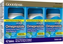 GoodSense Omeprazole Delayed Rilis Tablets Coated 20 mg, Cool Mint, Treats Freedent Heartburn, Acid Reducer, Heartburn Medicine, 42 Count