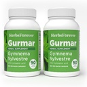Herbsforever Gurmar Capsules - Gymnema Sylvestre - Herbal Suplemen - 90 Capsules (Paket 2)