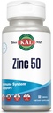 KAL Zinc 50mg Hydroxy Acid Complex, Healthy Metabolisme dan Imune Suppport with Zinc Ostrour, Zinc Citrate, Enhanced Absorpsi w / ActiSorb, Vegan, Gluten Free, Non-GMO, 60 Serv, 60 tablet