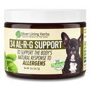 Silver Lining Herbs 34 Canine Al- R- G - Herbal Allergy Suplement for Dogs - Natural Allergy Support for Dogs - Boosts a Dog 's Heally, Normal, and Natural Response to Allergens - 2 Ounce Jar