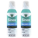 VICKS Sinex Saline Extra Nasal Spray, 3X concentrated * Drug Ultra Fine Mist, Instantly Clears Mucus, Ultra concendered to Clear Consultion Fast, Safe for Daily Use, 5 OZ x 2