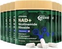 Tambahan NAD, NAD Nicotinamide Riboside 900 Mg untuk Pria dan Wanita, Lipomal NAD + Tambahan dengan Nicotinamide Riboside, Resveratrol & Quercetin, Energi, Boost NAD +, 800 Kapsul