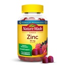Nature Made Zinc Suplemen 30 mg Per Serving, Dietary Suplemen Dietary for Immune Health and Antioksidant Dukungan, 60 Zinc Gummies, 30 Hari Suppply