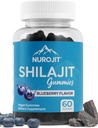 Shilajit Gummies, Blueberry Flavor, Himalaya Extract, Lab Testing, Non- GMO, Gluten Free, Vegan Friendly, Mess-Free Alternative to Resin, Simple Addition to Daily Routine, 60 Vegan Gummies